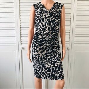 MOTHERHOOD Gray Black Animal Print Sleeveless Dress Size Small